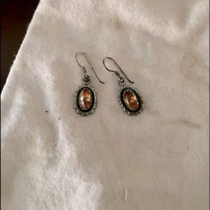 Vintage sterling silver drop earrings
